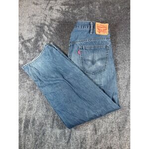 Levis 569 Loose Straight Leg Mens Blue Denim Jeans 38x32 Medium Wash